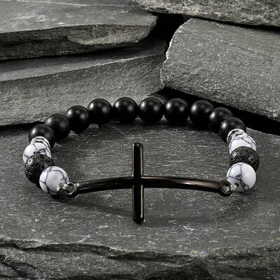 Natural Obsidian Beads Stretch Bracelets