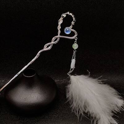 Alloy Feather Hair Sticks