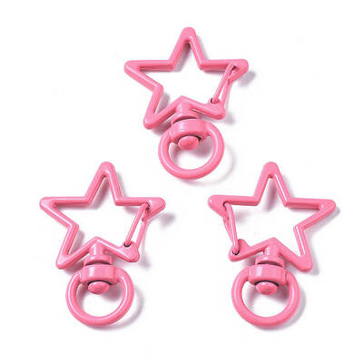 Spray Painted Eco-Friendly Alloy Swivel Snap Hooks Clasps