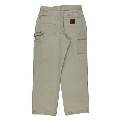 Carhartt Carpenter Trousers - 32W 29L Beige Cotton | Size: 32″ waist