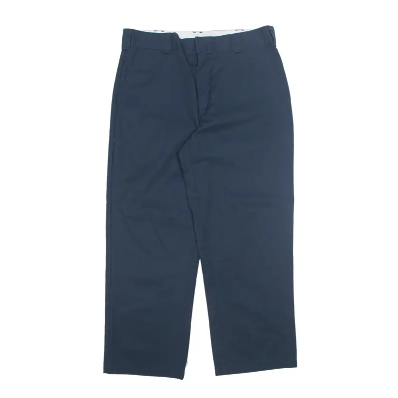 DICKIES Workwear Trousers Blue Regular Straight Mens W38 L30