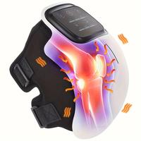 Knee Massager, Heat and Vibration, Adjustable Temperature, with Clear LED Screen, Portable Rechargeable Massager for Knee Dis...