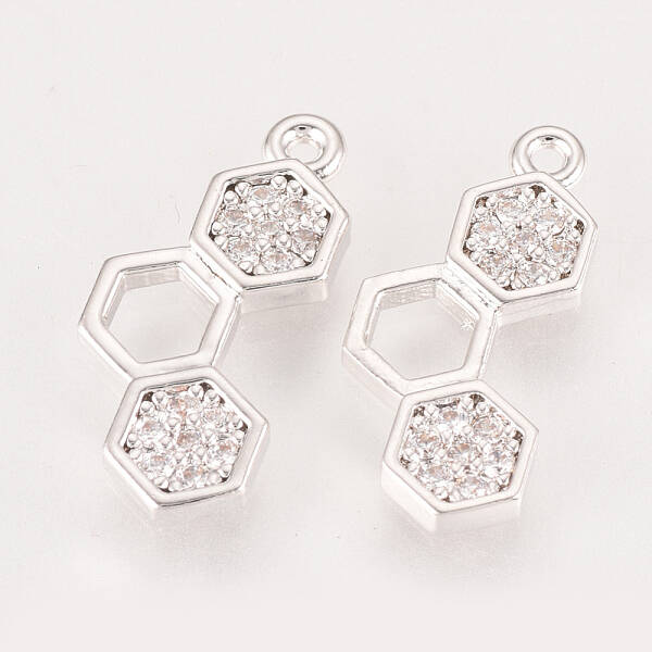 Brass Cubic Zirconia Pendants