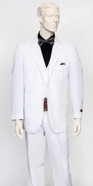 Zacchi Men's 3-Piece Solid Color Fashion Suit