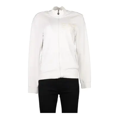 Ea7 Track Jacket - Small White Cotton Blend