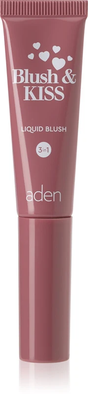 Aden Cosmetics Blush & Kiss 3 In 1 Multifunction Makeup For Lips And Face Color 01 Pink Petal 8 Ml
