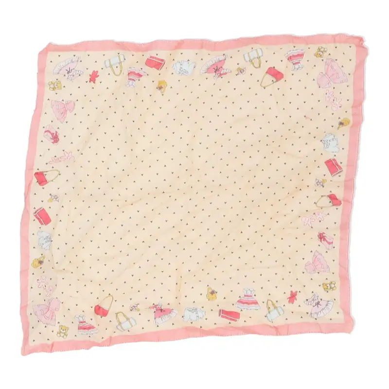 Unbranded Polka Dot Scarf - No Size Pink Cotton