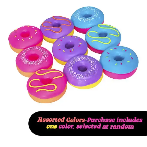 NeeDoh Dohnuts - Sensory Toy with Fun Dough Filling - Assorted Designs - Ages 3 and Up - One randomly selcted piece