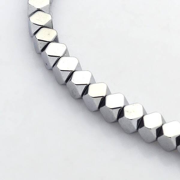 Electroplate Non-magnetic Synthetic Hematite Beads Strands