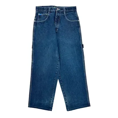 Southpole Baggy Carpenter Jeans - 30W 29L Blue Cotton