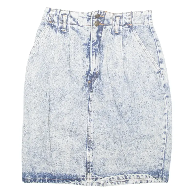 Womens Straight Skirt Blue Knee Length Denim M