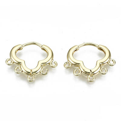 Brass Huggie Hoop Earring