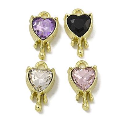 Rack Plating Alloy & Glass Charms