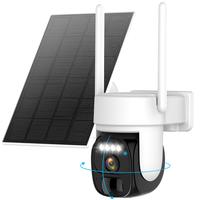 Solar Security Cameras Wireless Outdoor ，2K 360° View Pan Tilt Low Power Consumption WiFi Security Cameras with AI Motion ...