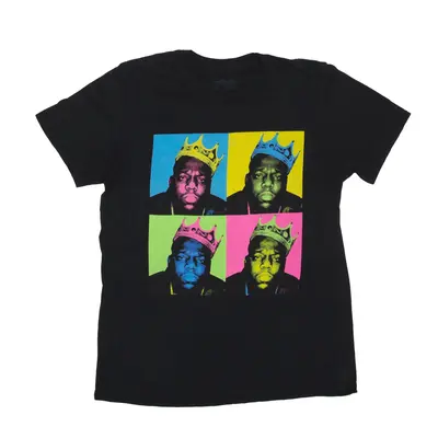 NOTORIOUS B.I.G T-Shirt Black Short Sleeve Mens M