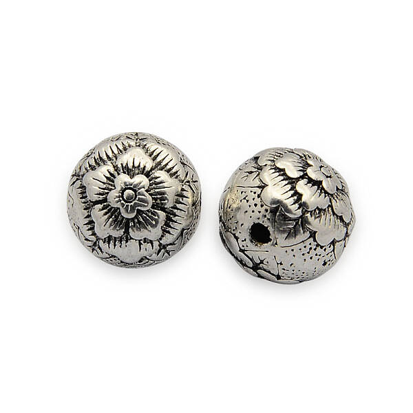 Carved Brass Beads