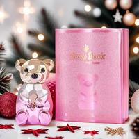 Pink Bear Design Glam Perfume, Cute Cartoon Bear Design Spray, Long Lasting Cedar Scented Fragrance for Women & Girls, Gift f...