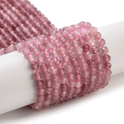 Natural Strawberry Quartz Beads Strands