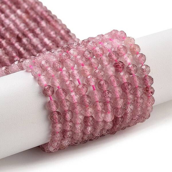 Natural Strawberry Quartz Beads Strands