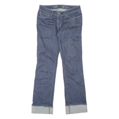 LEVI'S Bold Curve Womens Jeans Blue Regular Straight W28 L30
