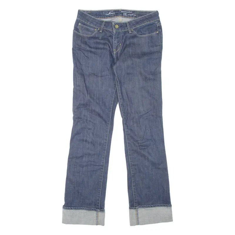 LEVI'S Bold Curve Womens Jeans Blue Regular Straight W28 L30