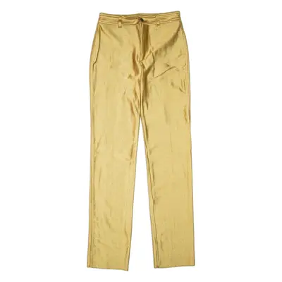 Mens Trousers Gold Slim Straight W26 L34