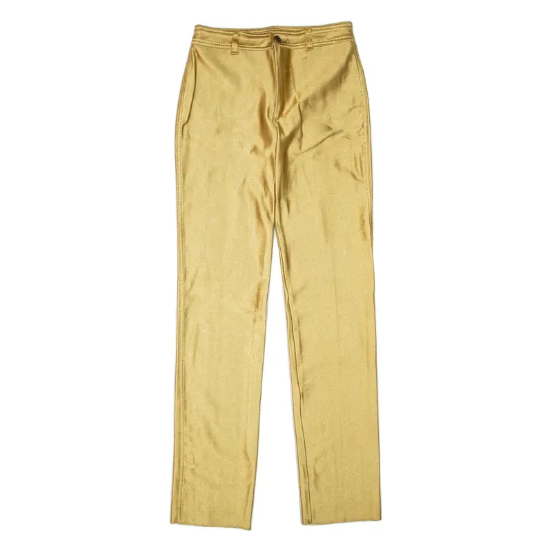 Mens Trousers Gold Slim Straight W26 L34