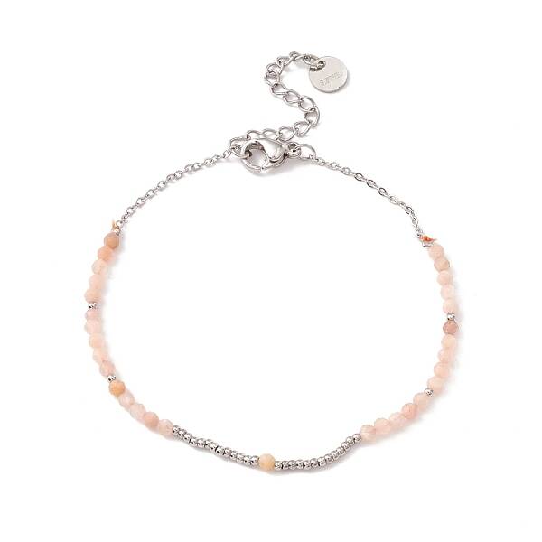 Round Glass Beaded Bracelet for Women