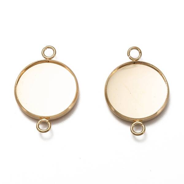 304 Stainless Steel Cabochon Connector Settings