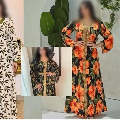 Middle East Arabian Maxi Long Kaftan Dress for Women - Elegant and Comfortable