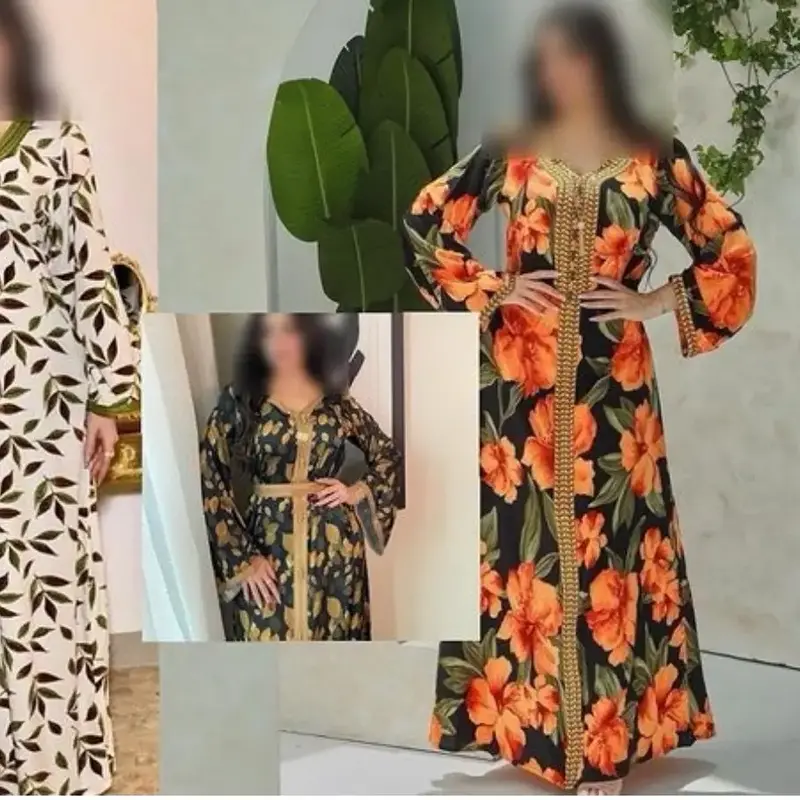 Middle East Arabian Maxi Long Kaftan Dress for Women - Elegant and Comfortable