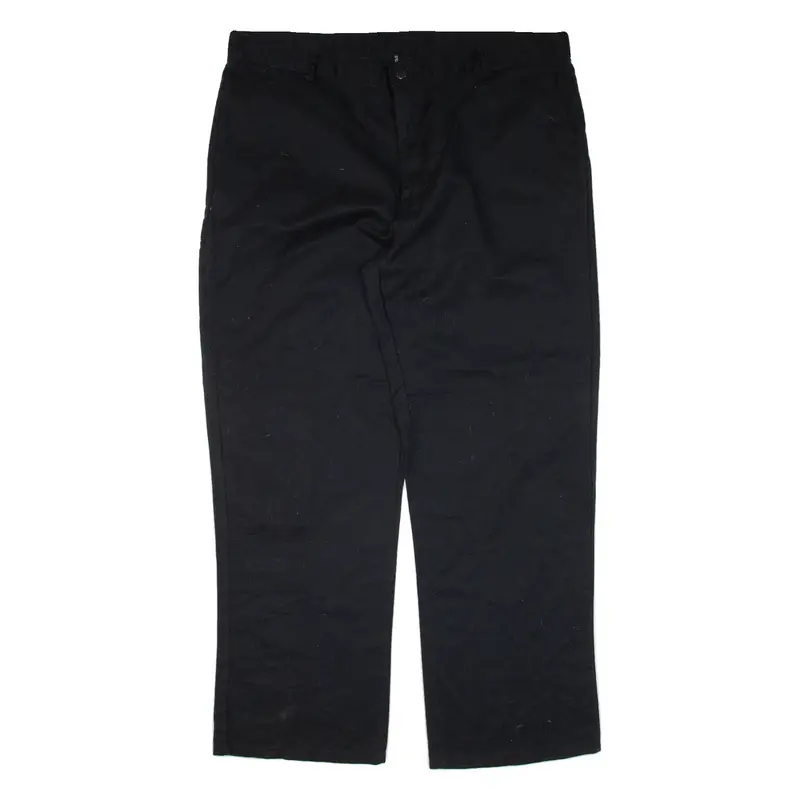 DICKIES Double-knee Workwear Mens Trousers Black Loose Straight W40 L31