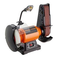 VEVOR 8 Inch Bench Grinder with 2 x28 Inch Belt Sander Combo, Bench Grinder Sander with 2.5A Induction Motor for Metalworking...
