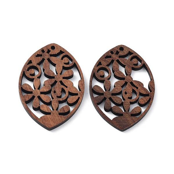 Walnut Wood Laser Cut Pendants