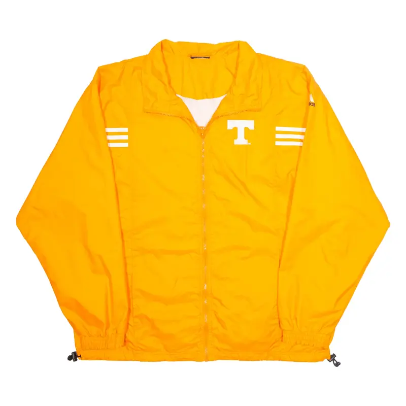 ADIDAS Mens Track Jacket Orange Nylon XL