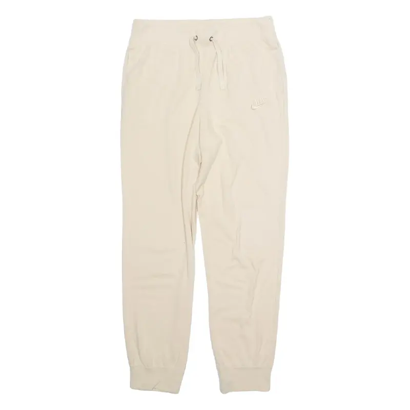 NIKE Womens Joggers Cream Tapered S W28 L27