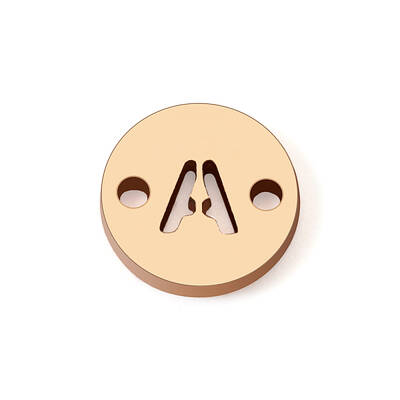 Real 14K Gold Plated Brass Connector Charms