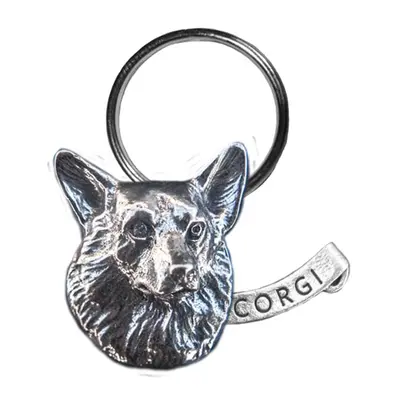 New-Spin Metal Casting Corgi Keychain
