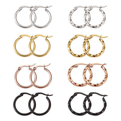 Stainless Steel Hoop Earrings