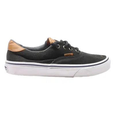 VANS Low Top Trainers Black Canvas Womens UK 5.5