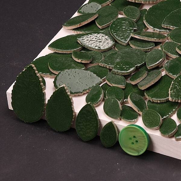 Leaf Shape Porcelain Mosaic Tiles