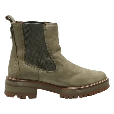 TIMBERLAND Chelsea Boots Green Leather Womens UK 4.5