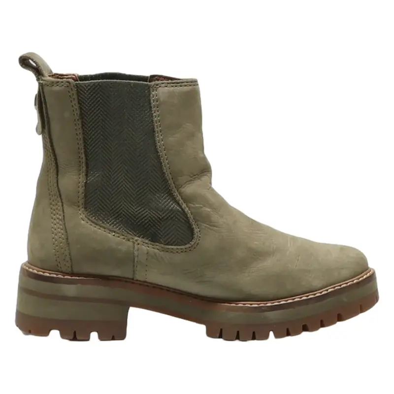 TIMBERLAND Chelsea Boots Green Leather Womens UK 4.5