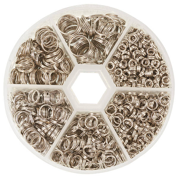 1 Small Box Double Jump Ring 4 5 6 7 8 10mm for Jewelry Making