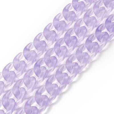 Transparent Acrylic Handmade Curb Chain