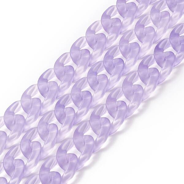 Transparent Acrylic Handmade Curb Chain