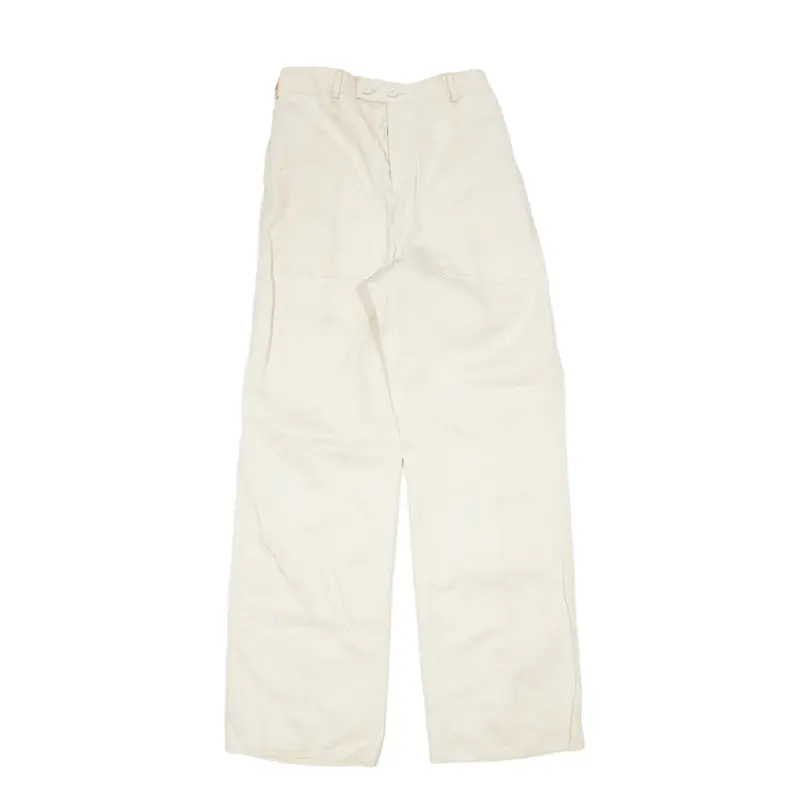 Workwear Trousers Cream Regular Straight Womens W26 L32