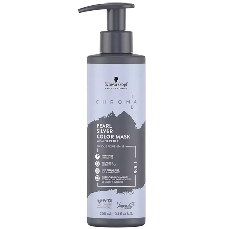 Schwarzkopf Professional Chroma ID Color Maschera Intense Bonding Color for hair color 9.5-1 Pearl Silver 300 ml