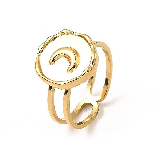 304 Stainless Steel Open Cuff Pad Ring Settings