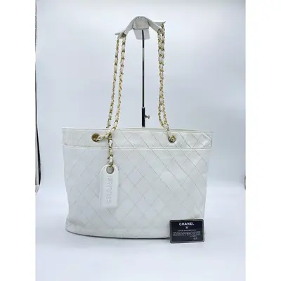 Pre-owned CHANEL PVC Shoulder Bags Tote Bag with 0 Series Card Tote Bag Tote Bag
